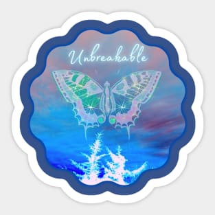 Unbreakable Butterfly Sticker